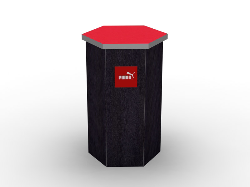  DI-646 Trade Show Pedestal -- Fabric Folding Panel Design -- Image 2 