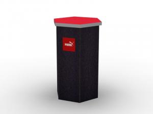 DI-646 Trade Show Pedestal -- Fabric Folding Panel Design -- Image 1 