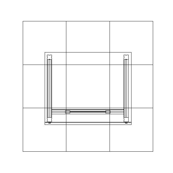 ECO-26C Sustainable Trade Show Pedestal - Plan View