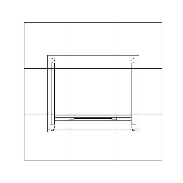 ECO-26C Sustainable Trade Show Pedestal - Plan View