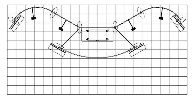 ECO-2003-C Sustainable 10 x 20 Display - Plan View