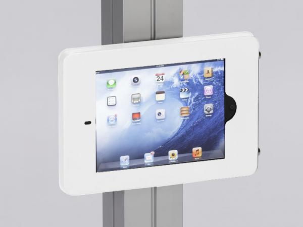 MOD-1318 Swivel iPad Clamshell Frame for Extrusion -- White