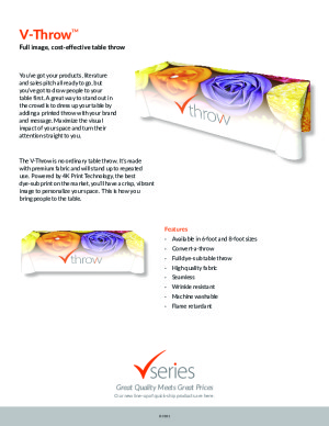 V-Throw Sell Sheets