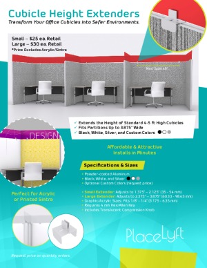 Cubicle Height Extender Product Sheet