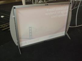 VK-1851 SEGUE Sunrise Table Top Display with Silicone Edge Fabric Graphics -- Image 2