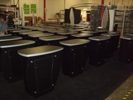 Custom Modular Laminate Counters with Locking Storage -- Image 1