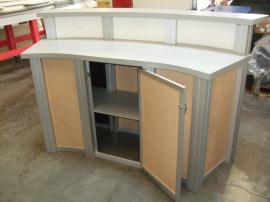 MOD-1143 Modular Reception Counter with Locking Storage -- Image 2