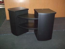 Modified LT-111 Modular Counter with Additional Shelves and Locking Storage -- Image 1