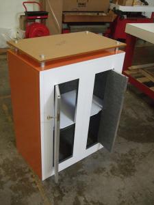 LTK-1121 Modular Counter with Plex Top and Locking Storage -- Image 2