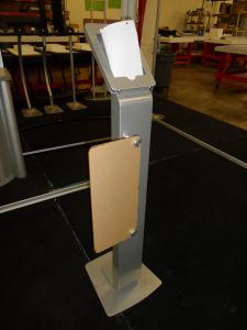 MOD-1312 Portable iPad Kiosk with MOD-1324 Standoff Graphic -- Image 1