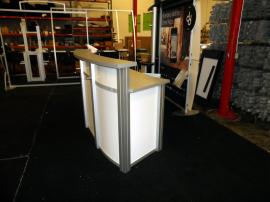 Large Custom Modular Reception Counter with Locking Storage -- Image 1