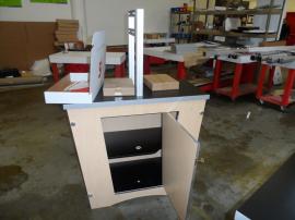 Custom Modular Double-side Workstation with Locking Storage -- Image 2