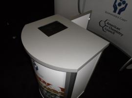 MOD-1288 Modular Pedestal with iPad Counter Insert -- Image 2