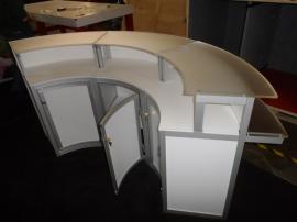 Custom Wraparound Reception Counter with Storage -- Image 2