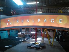 Custom Backlit Hanging Arch. Wood Construction -- Image 2