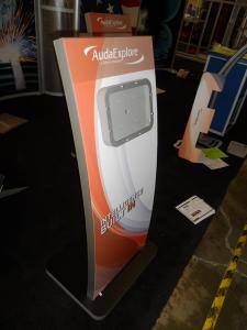(2) MOD-1363 iPad Kiosk Stands with Tension Fabric Graphics -- Image 2