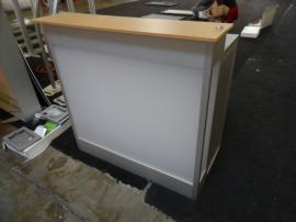Modified MOD-1525 Backlit Counter with Locking Storage and Shelf -- Image 1