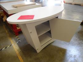 Custom Tapered Pedestal with Locking Storage -- Image 2