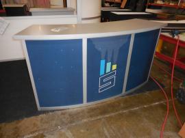 MOD-1185 Modular Reception Counter with Locking Storage -- Image 1