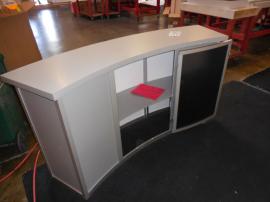 MOD-1185 Modular Reception Counter with Locking Storage -- Image 3