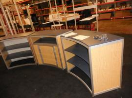 Custom Modular Counter with Shelves and Locking Storage -- Image 1