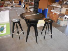 OTM-100 "On The Move" Portable Table and Chairs with Graphic Inserts -- Image 1