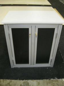 eSmart Custom Backlit Counter with Locking Doors, Laminate Countertop, and Shelf -- Image 2