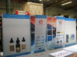 eSmart ECO-2050 with Lightweight Aluminum Frame, (4) Acrylic Shelves, Fabric Graphics and Custom Lighting -- Image 1