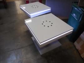 MOD-1434 Charging Station Coffee Table with LED Perimeter Lights -- Image 1