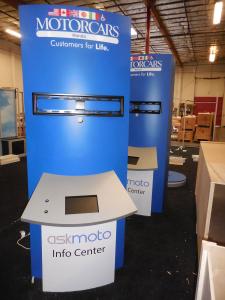 (4) Custom Retail Kiosks with Backlighting, Monitor Mount, iPad Insert, USB Charging Station Ports, LED Lighting, and Graphics -- Image 2