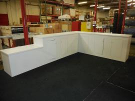 Custom Modular Euro LT Counter with Locking Storage and Internal Shelves -- Image 1