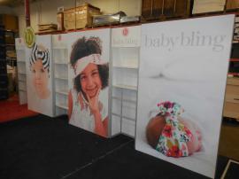 Custom Modular Inline Exhibit with HD Tension Fabric Graphics