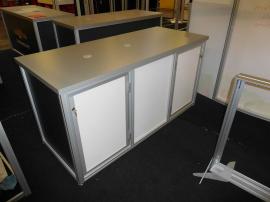 Custom Modular Counter with Locking Storage (70" x 30" x 36")