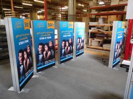 (5) SuperNova LED Lightboxes with Backlit SEG Fabric Graphics