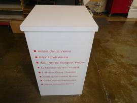 LT Modular Pedestal with Graphics and Locking Storage