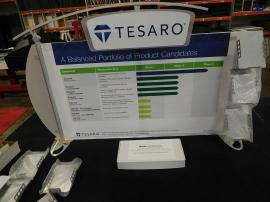 eSmart Modified ECO-103T Sustainable Table Top Display with Aluminum Frame, Header, Wings and Literature Holders