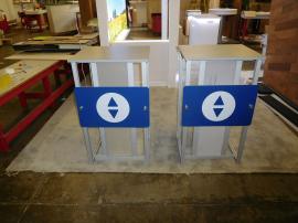 (2) eSmart ECO-26C Modular Pedestals with Direct Print Graphic