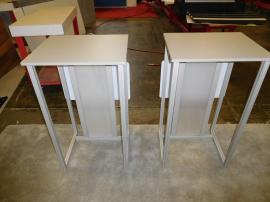 (2) eSmart ECO-26C Modular Pedestals with Direct Print Graphic -- Rear View