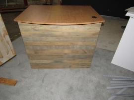 Custom Wood Fabrication Counter for Food Sampling (44" W x 34" D x 36" H)