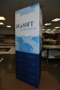 Portable TF-603 Triangle Tower with Tension Fabric Graphics