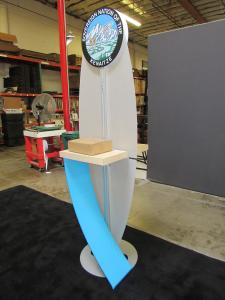Modified ECO-14K Sustainable Kiosk with Monitor Mount and Graphics