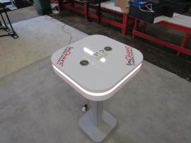 MOD-1463 Portable Charging Table with Wireless and Wired Charging Ports and RGB Perimeter Lighting