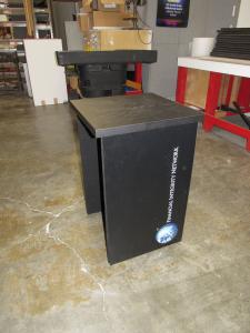 DI-602 Intro Fabric Folding Counter with Open Back and Graphics