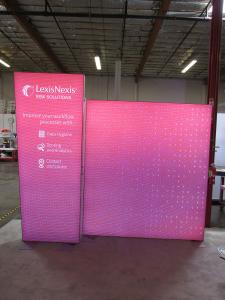 Custom SuperNova Lightbox with Locking Closet, LED Lighting, and Tension Fabric Graphics