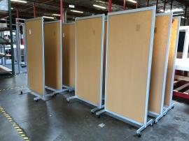 Safety Dividers with Acrylic Inserts in (3) Sizes:  48" x 78", 36" x 78", and 24" x 78"