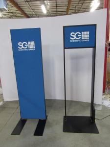 Freestanding Graphic Stands with Fabric Graphics and LED Lightbox