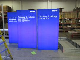 (7) Modified MOD-1644 Double-side LED Lightboxes with SEG Graphics. Tool-less Assembly