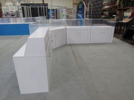 Custom Modular Counters, Showcases, and Product Displays with Internal Shelves and Locking Storage