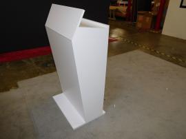 MOD-1548 Custom Lectern/Podium with Rear Storage and Shelves -- Image 3