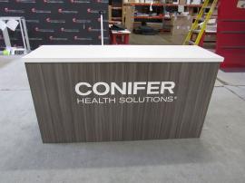 Custom Reception Counter with Locking Storage